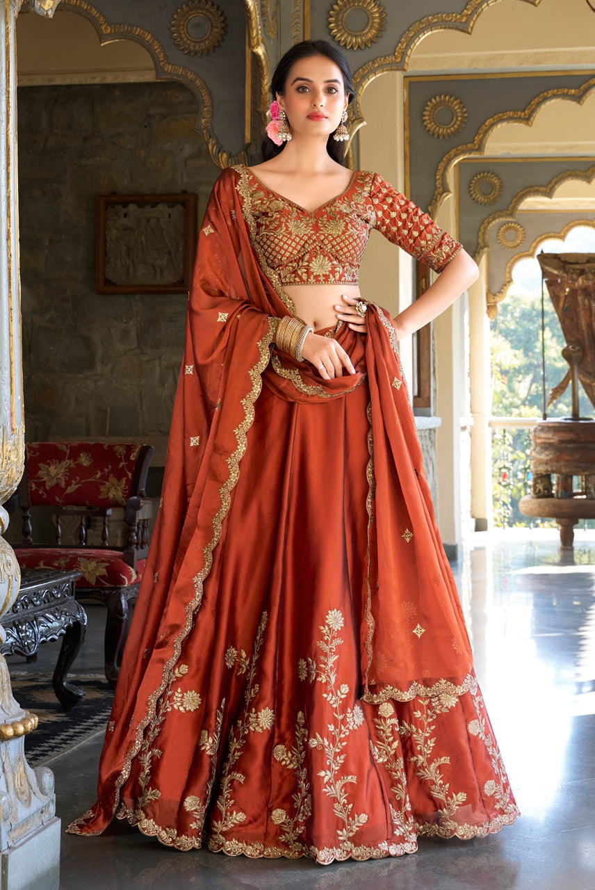 Rust Royale Bridal Lehenga