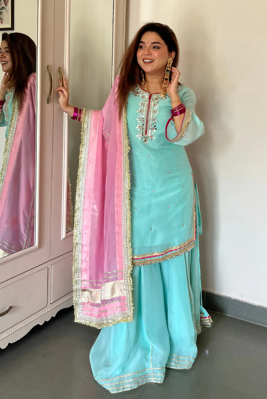 Noor-E-Firoza Sharara Set