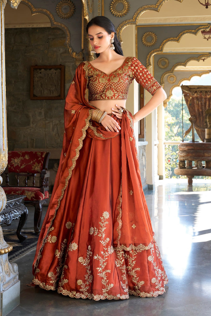 Rust Royale Bridal Lehenga