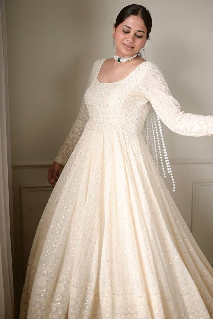 Noor Mahal Ivory Anarkali