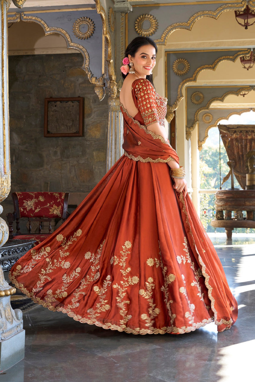 Rust Royale Bridal Lehenga
