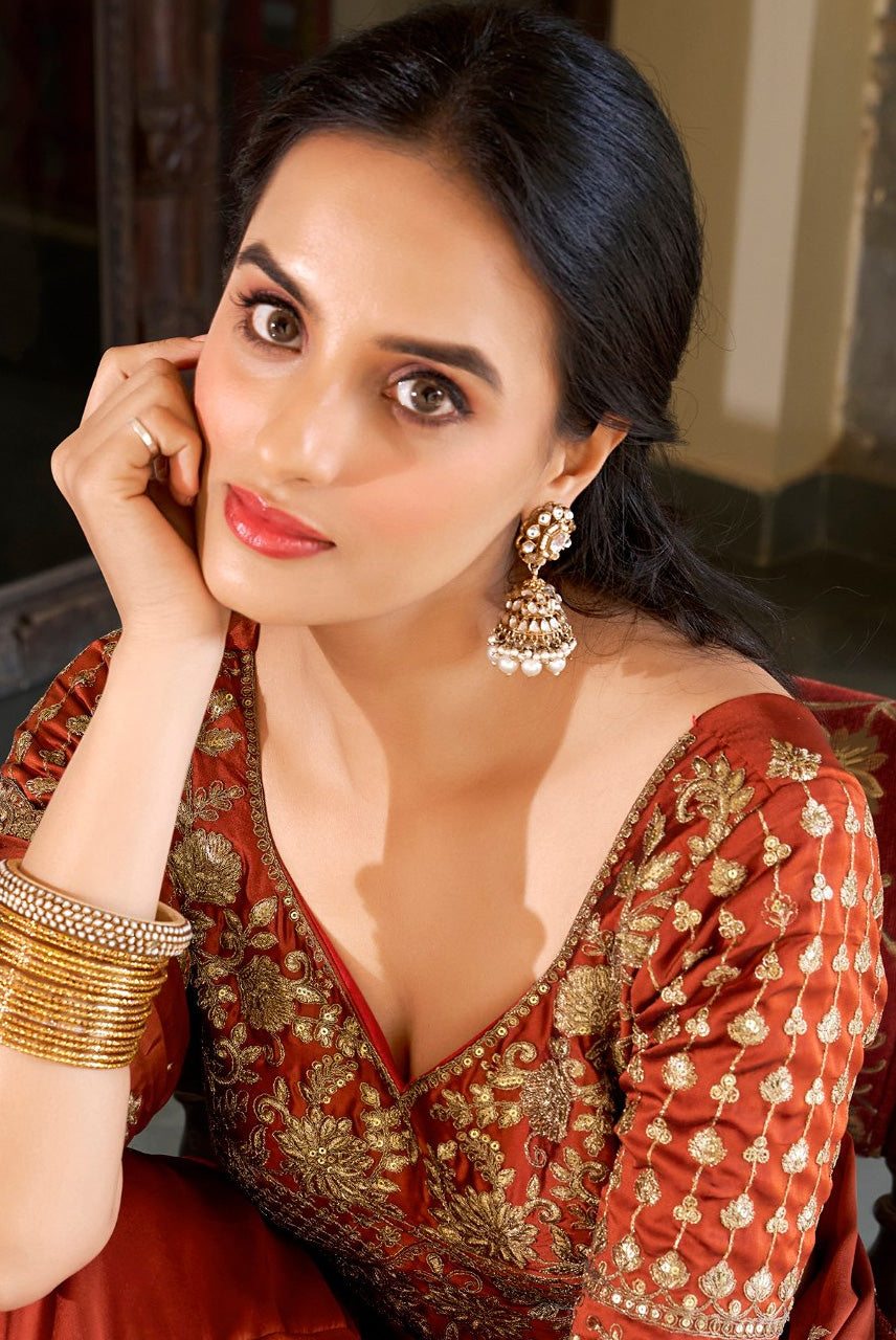 Rust Royale Bridal Lehenga