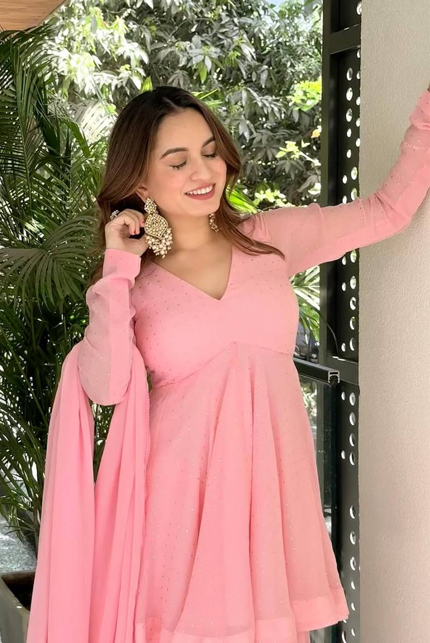 Gulposh Blush Sharara Set