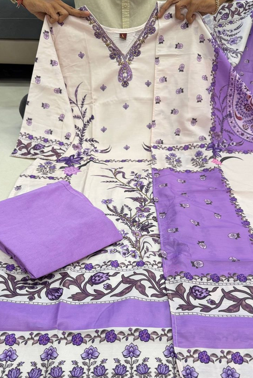 Lavender Bloom Elegance Suit Set