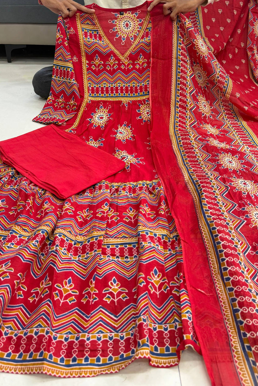 Rajwadi Folk Flair Anarkali Set