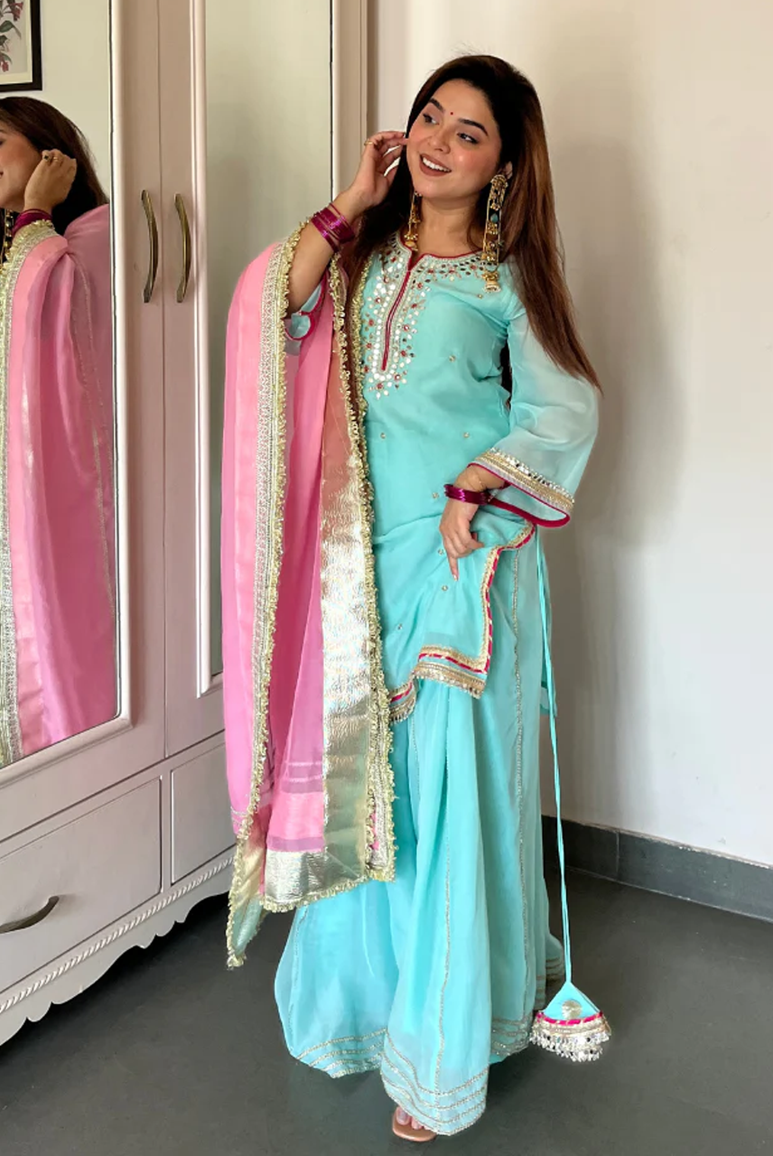 Noor-E-Firoza Sharara Set