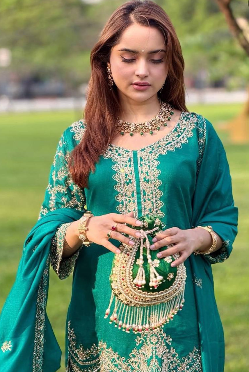 Emerald Zariya Sharara Set