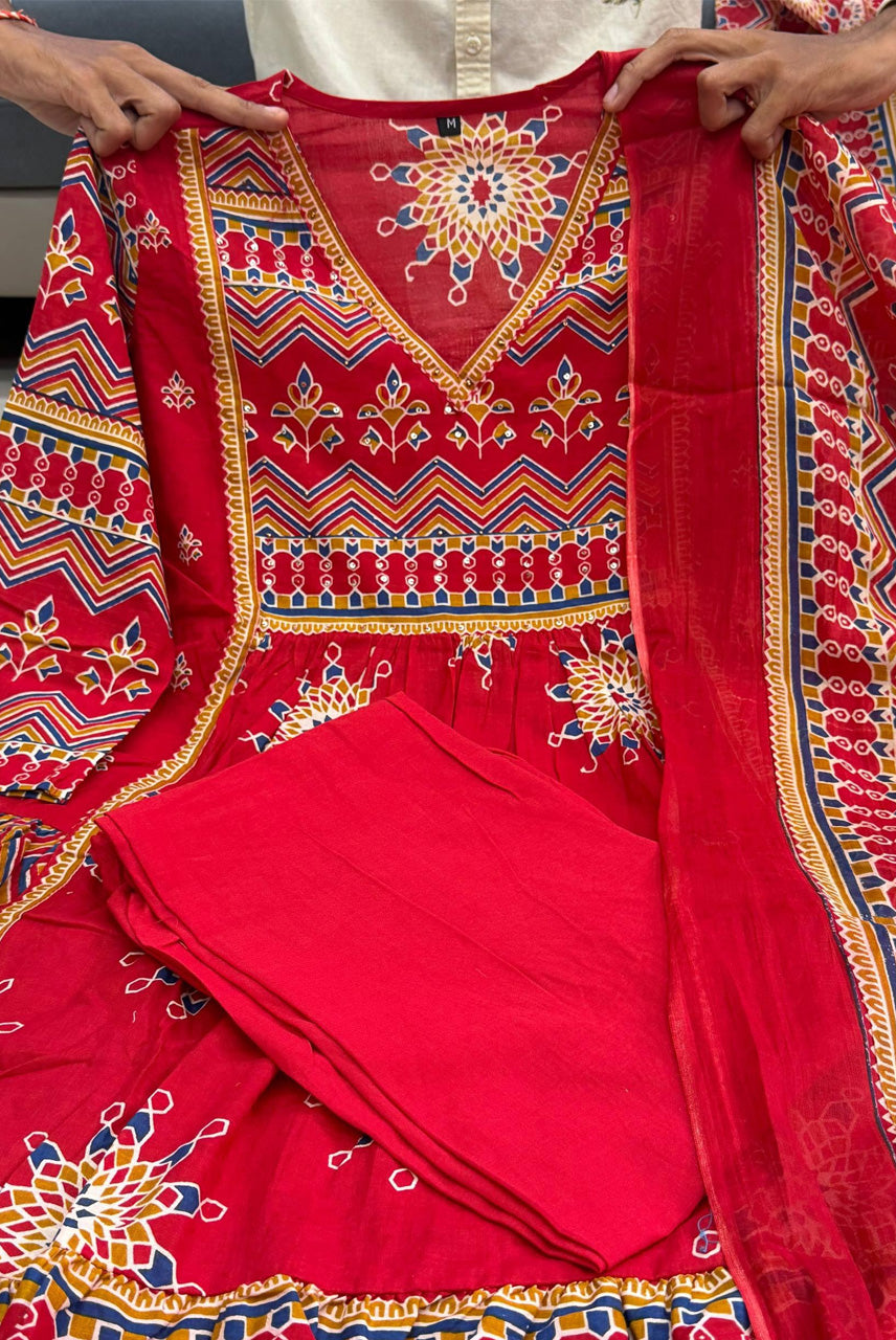Rajwadi Folk Flair Anarkali Set