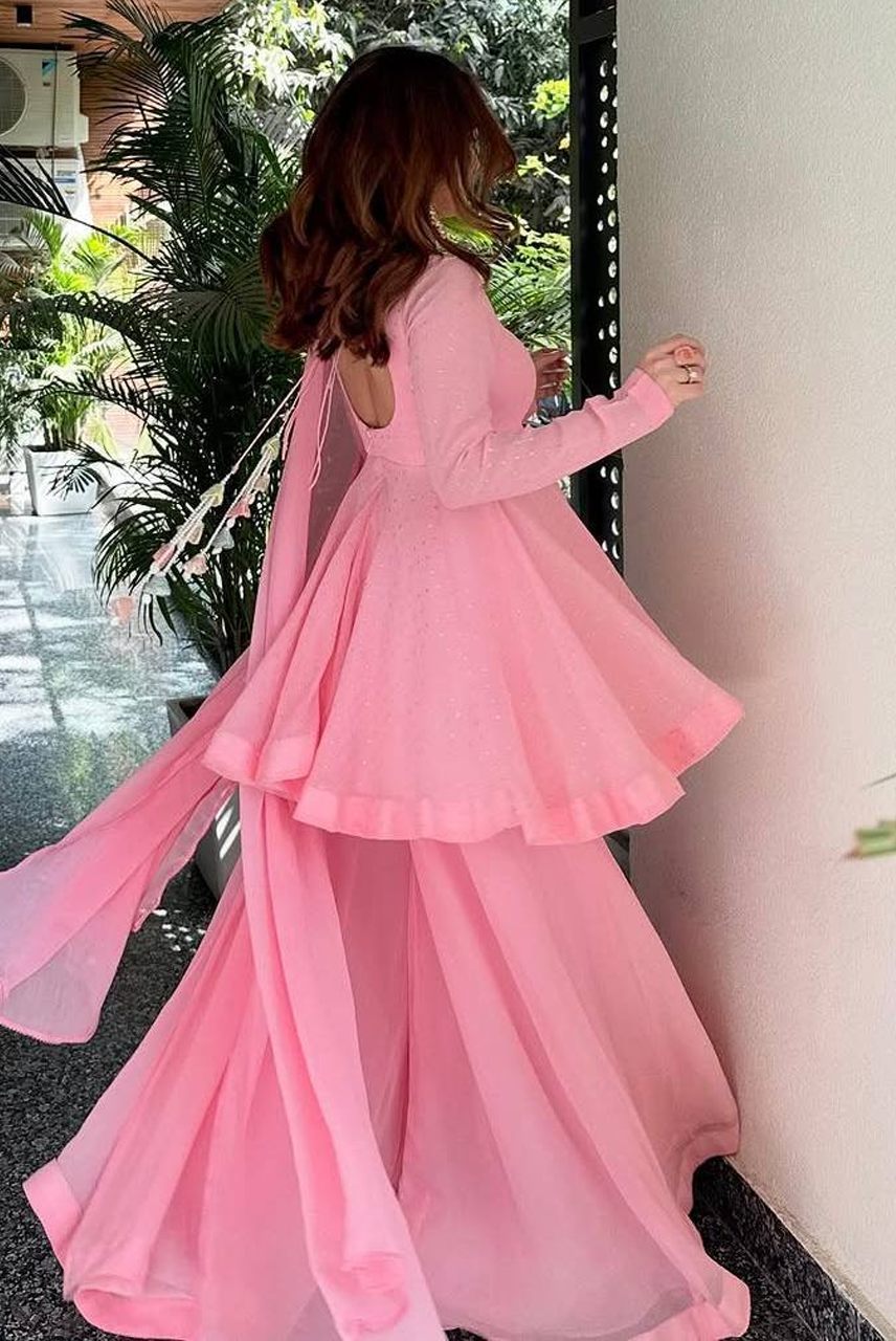 Gulposh Blush Sharara Set