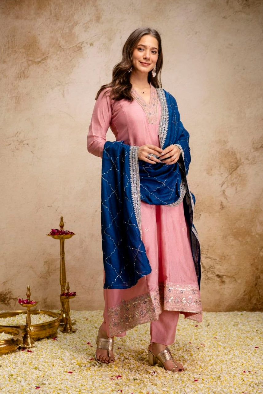 Noor Blush Festive Suit Set