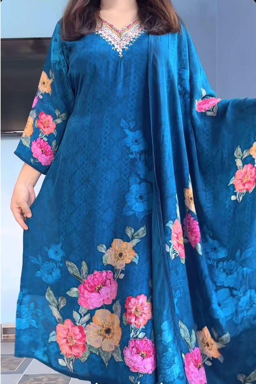 Midnight Bloom Floral Suit Set