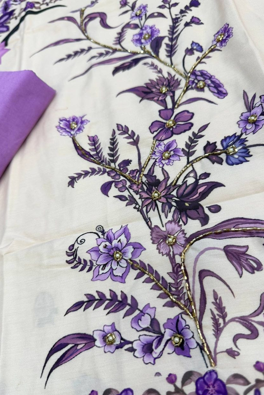Lavender Bloom Elegance Suit Set