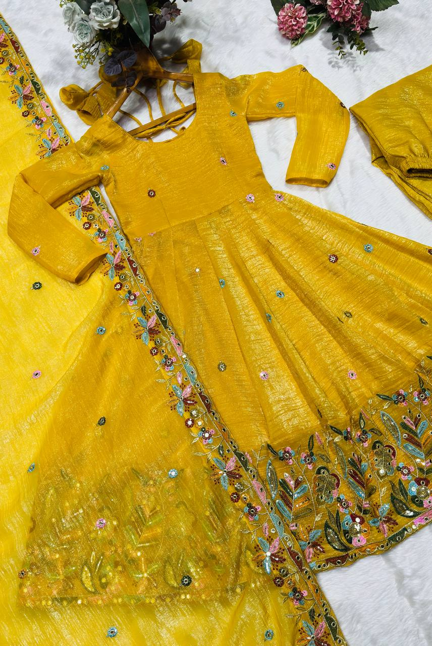 Surya Gulnaar Anarkali Set