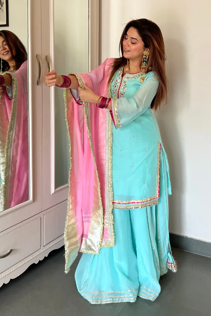 Noor-E-Firoza Sharara Set