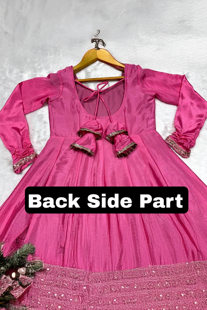 Gulnaar Blush Anarkali Set
