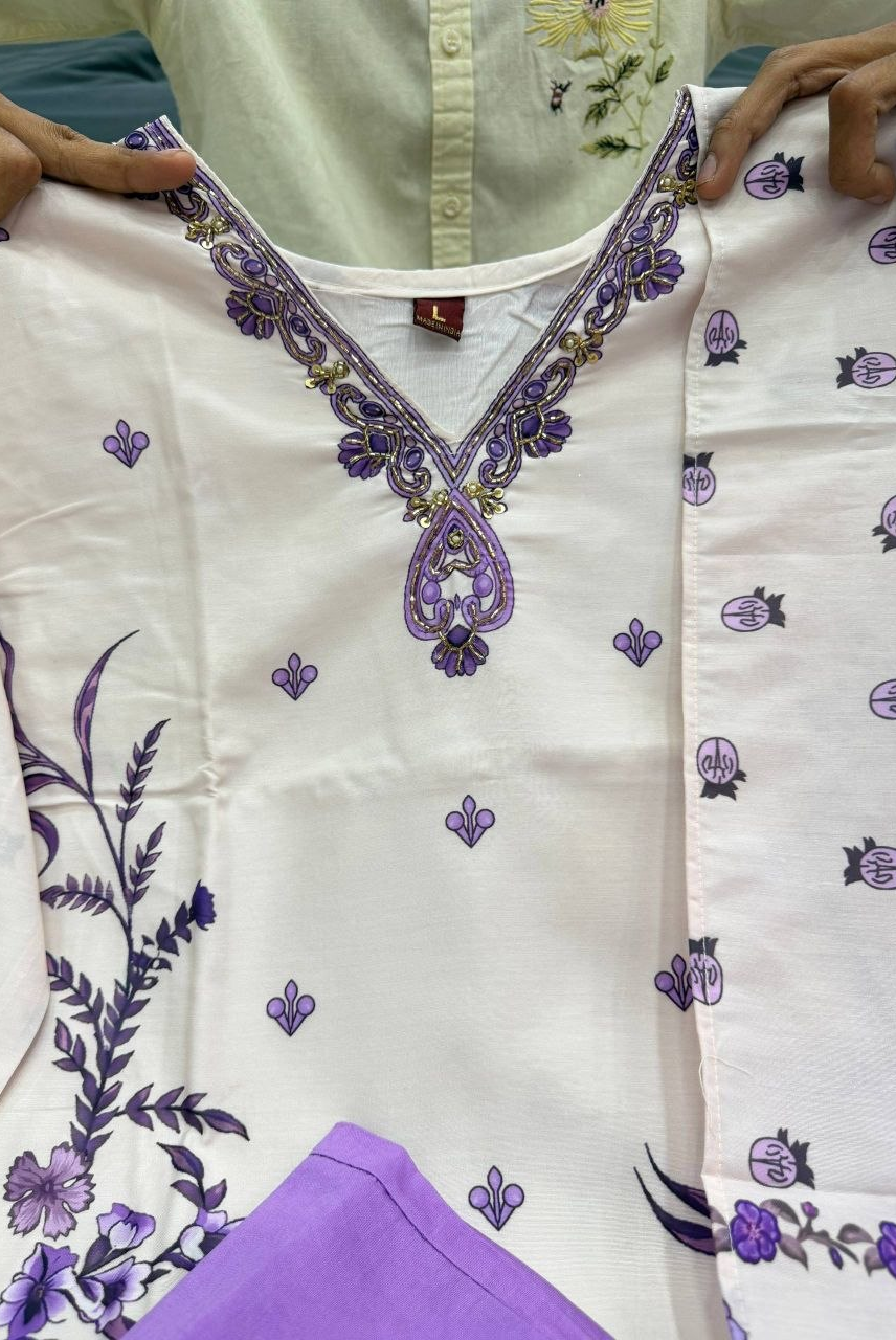 Lavender Bloom Elegance Suit Set