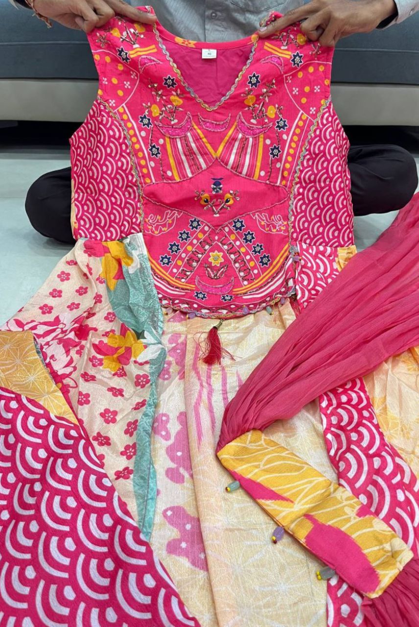 Rani Fusion Lehenga Set