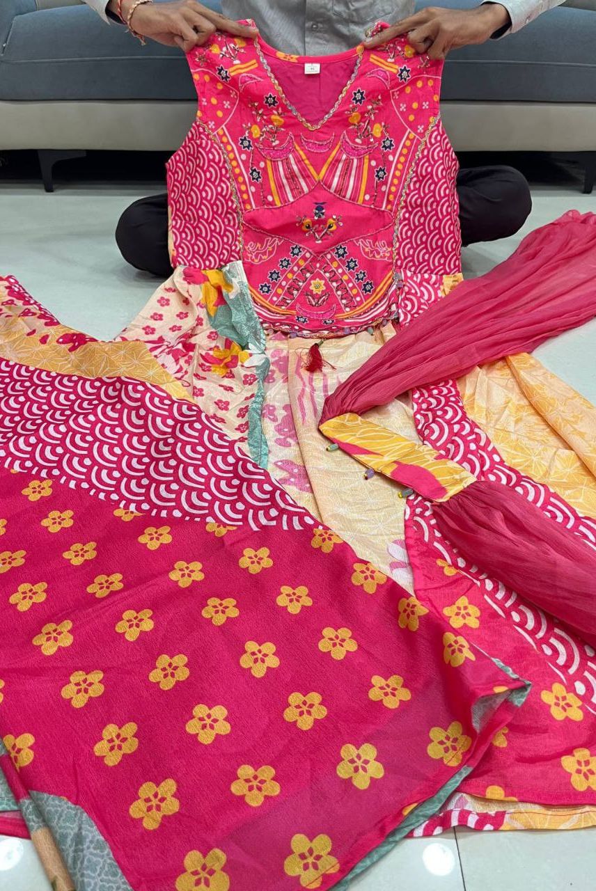 Rani Fusion Lehenga Set