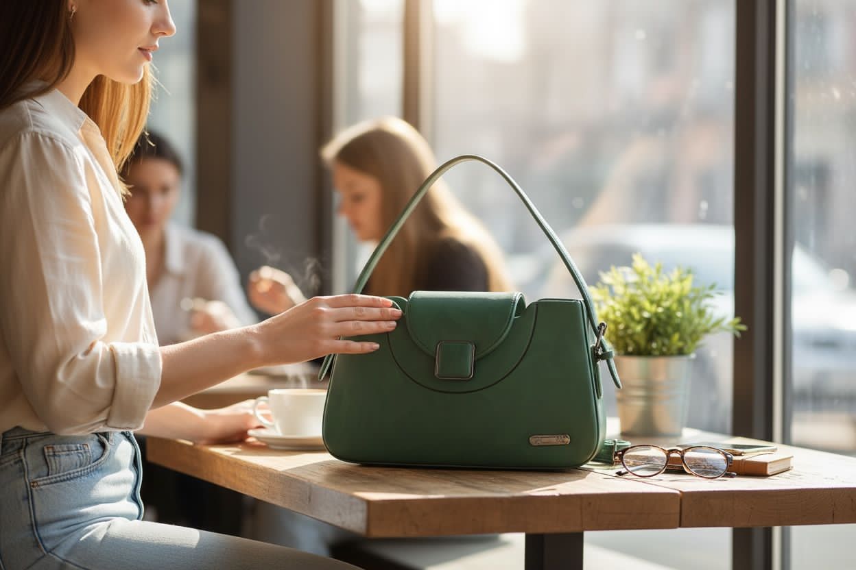 Noor Luxe Handbag – Taupe Edition