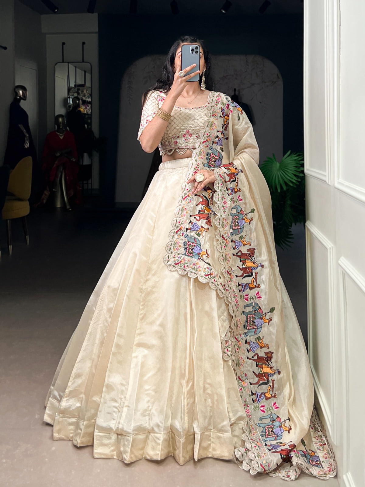 Royal Heritage Embroidered Bridal Lehenga Set