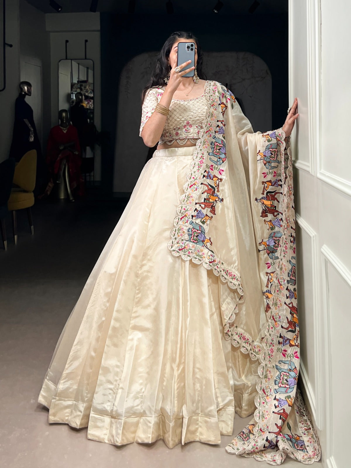 Royal Heritage Embroidered Bridal Lehenga Set