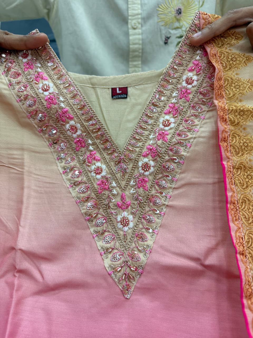 Floral Printed Straight Kurta Set with Dupatta