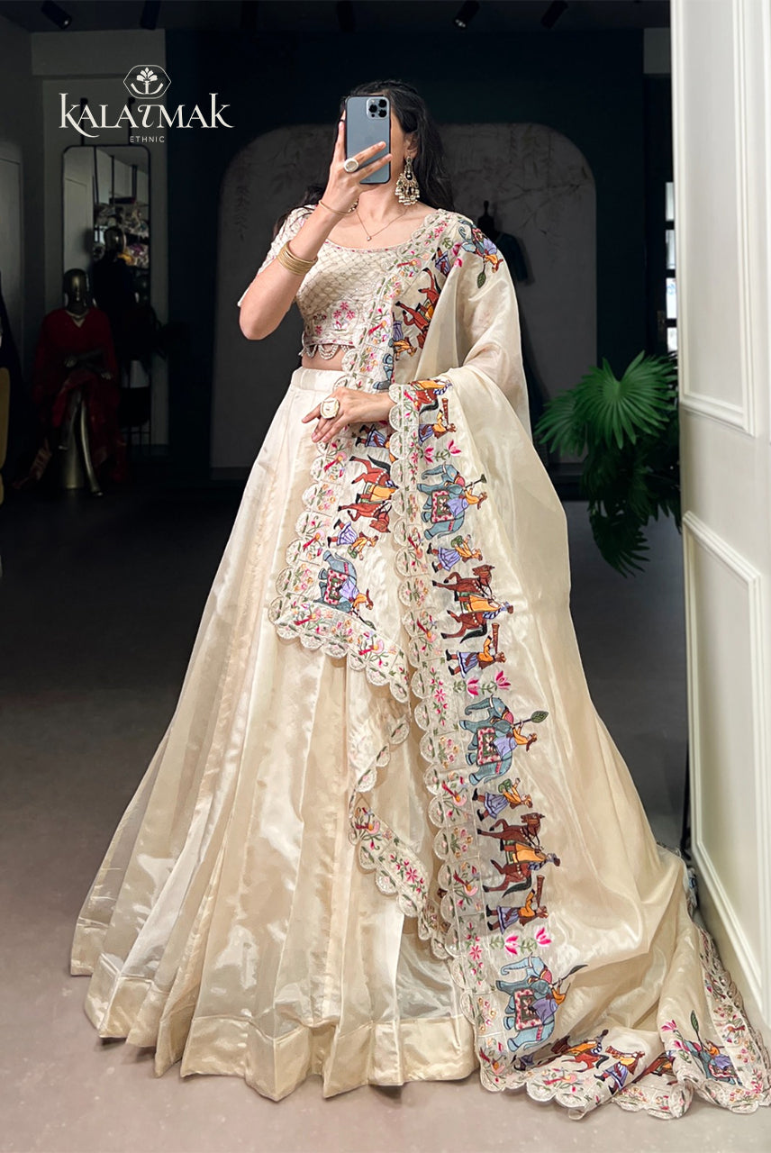 Royal Heritage Embroidered Bridal Lehenga Set