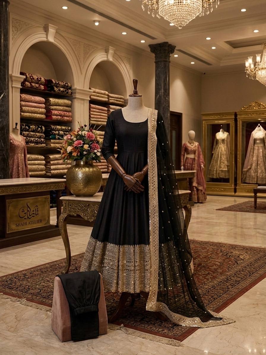 Noir Royale Anarkali Set